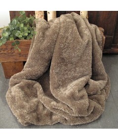 Sheerling Light brown Faux Fur Throw