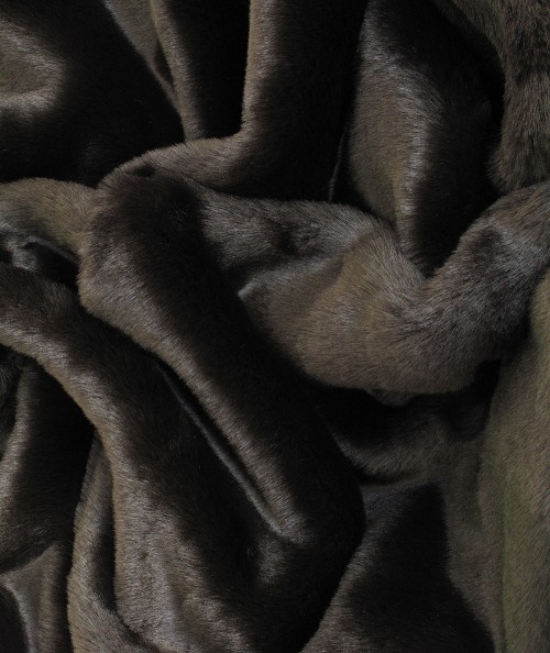 Close up image of Bison faux fur fabric