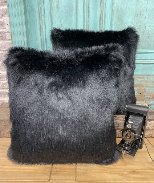 Long haired luxury faux fur cushion covers