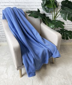 Sky blue fleece blanket