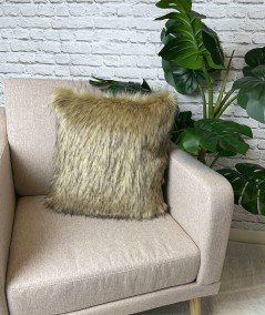 Long haired luxury fur cushions