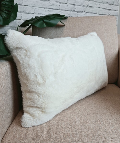 Cream rectangular cushions