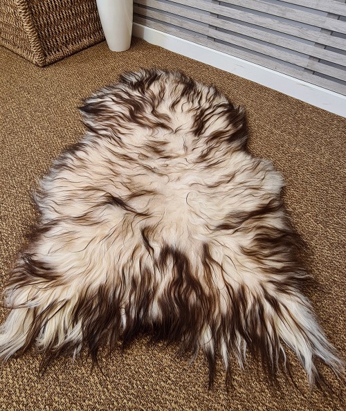 2 Colour Icelandic Sheepskin Rug 0119