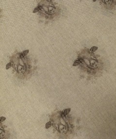 Close up image of the small sheep seat pad fabric