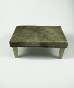 Large Beige Gold Rectangular Footstool 320